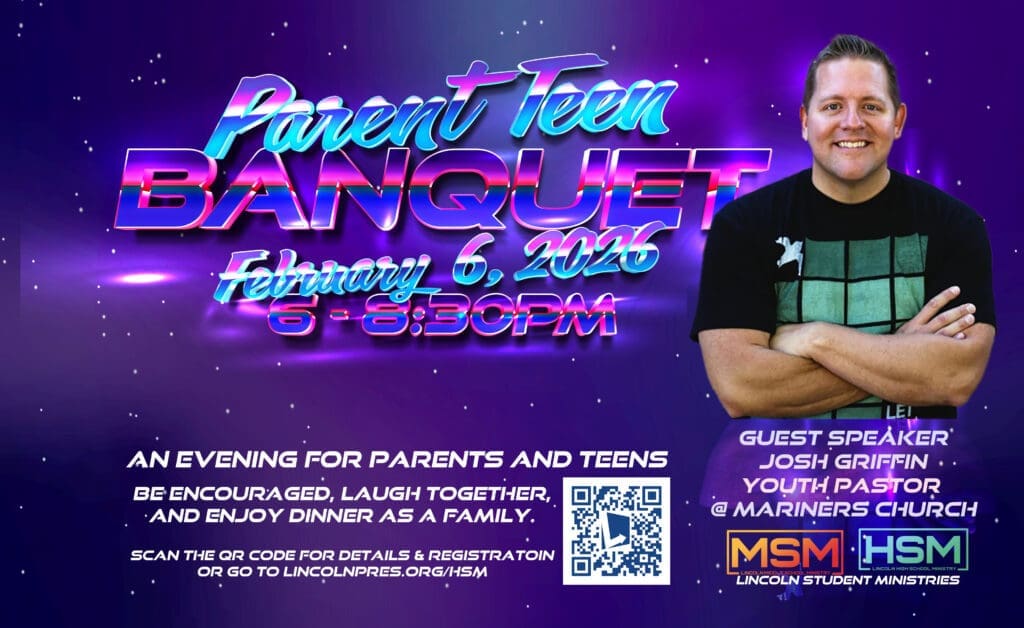 Parent Teen Banquet February 6, 2016 6pm to 8:30pm